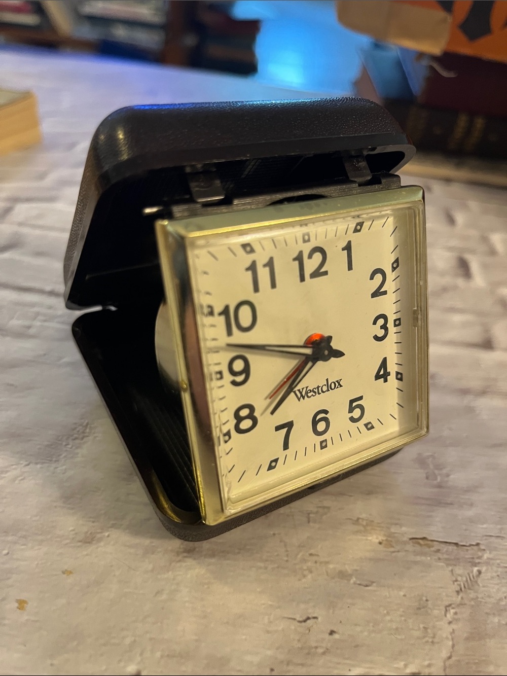Vintage Westclox Folding Travel Alarm Clock